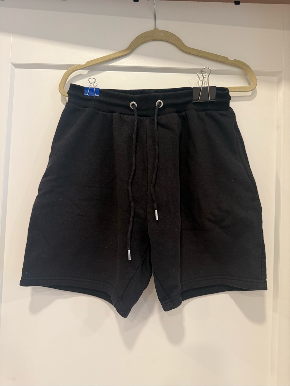 Men's Black Drawstring Sweat Shorts